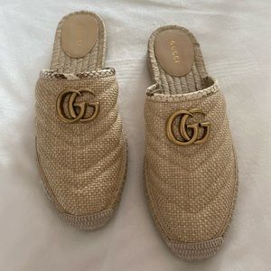 Gucci Raffia Espadrille Slide 38
